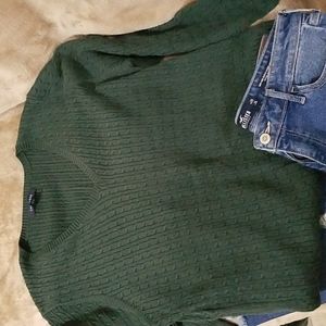 Lands' End Forest Green Sweater